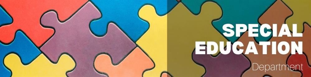 Colorful Puzzel with title Special Education Department 